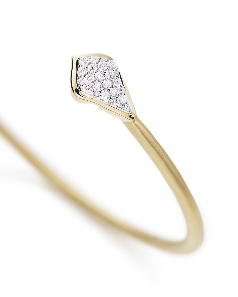 Alexi Pinch Bracelet in Pave Diamond and 14k Yellow Gold image number 2