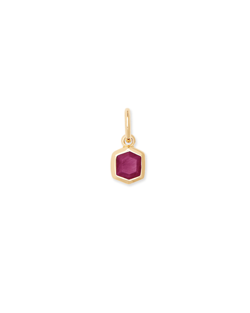 Davie 18K Gold Vermeil Charm in Ruby image number 0