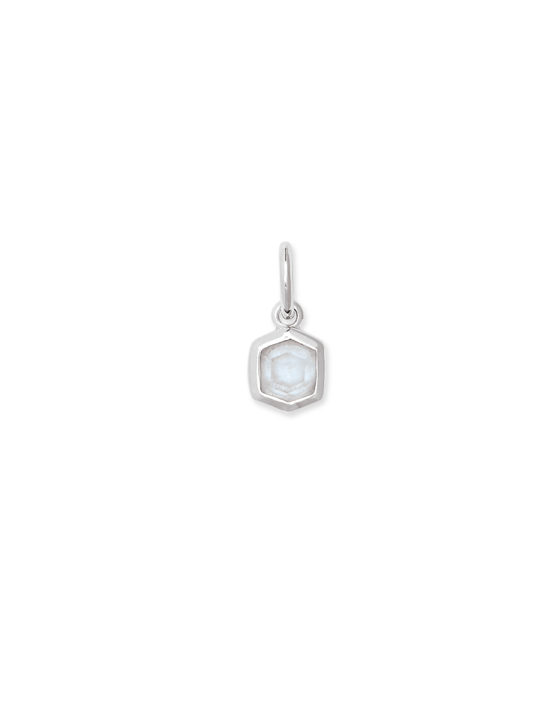Davie Sterling Silver Charm in Rock Crystal image number 0