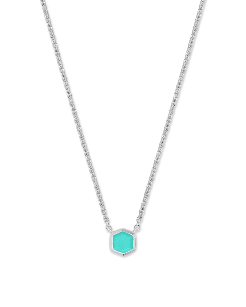 Davie 18K Sterling Silver Pendant Necklace in Chrysoprase image number 0