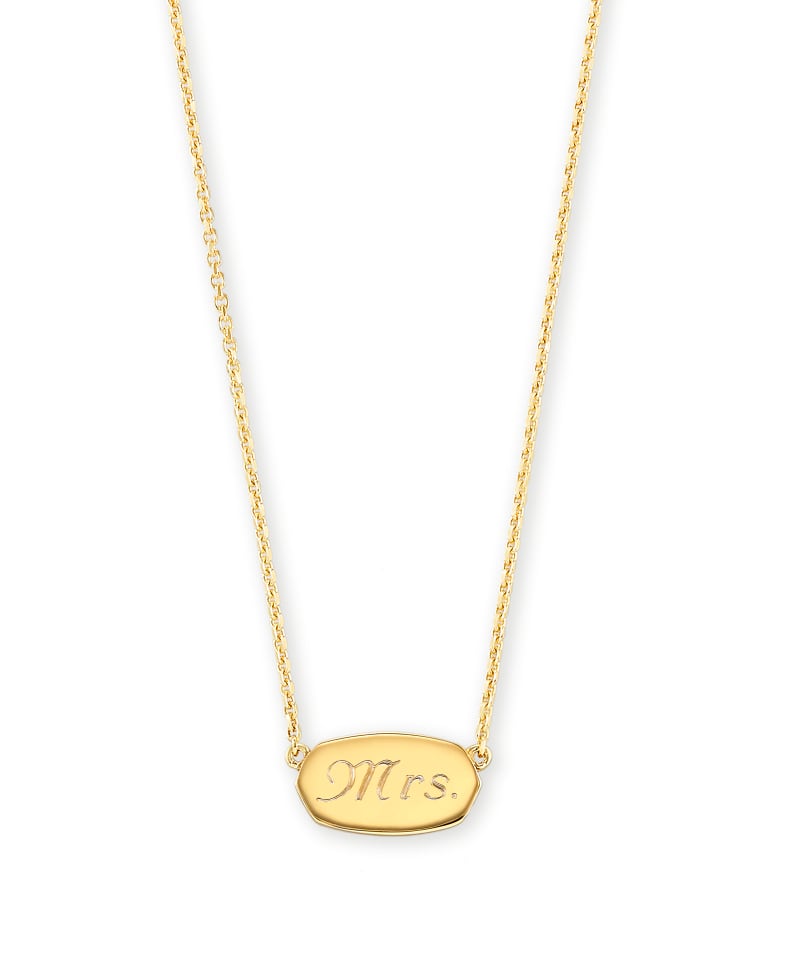 Mrs. Elisa Pendant Necklace in 18k Gold Vermeil image number 0