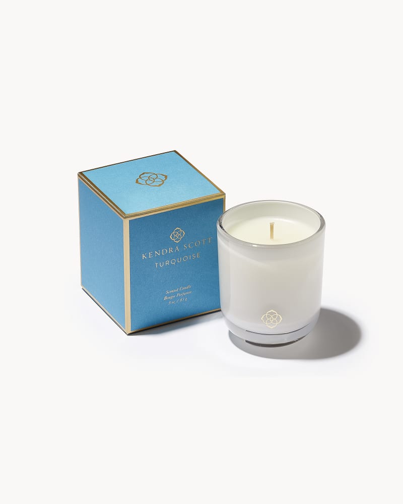 Turquoise Small Votive Candle image number 0