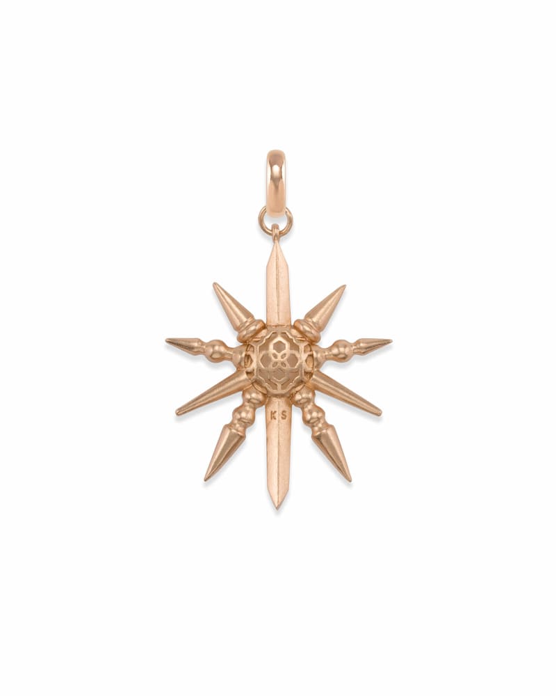 Sunburst with Pearl Charm in Rose Gold image number 3