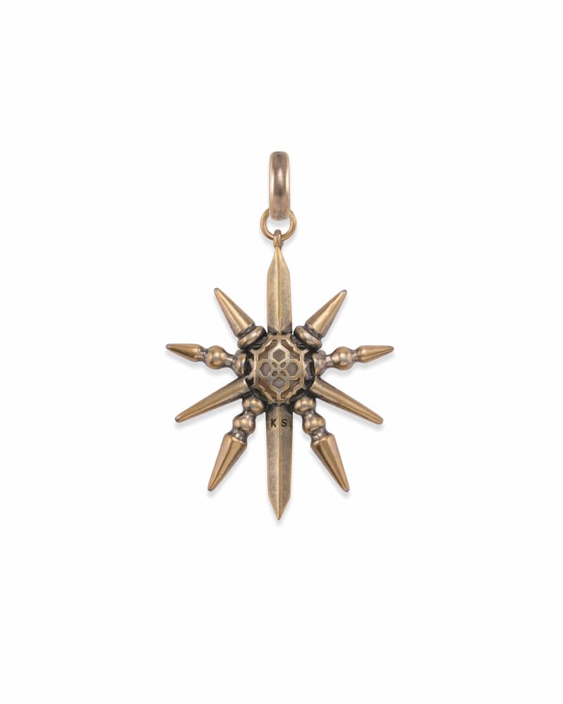Sunburst with Pearl Charm in Vintage Gold image number 3