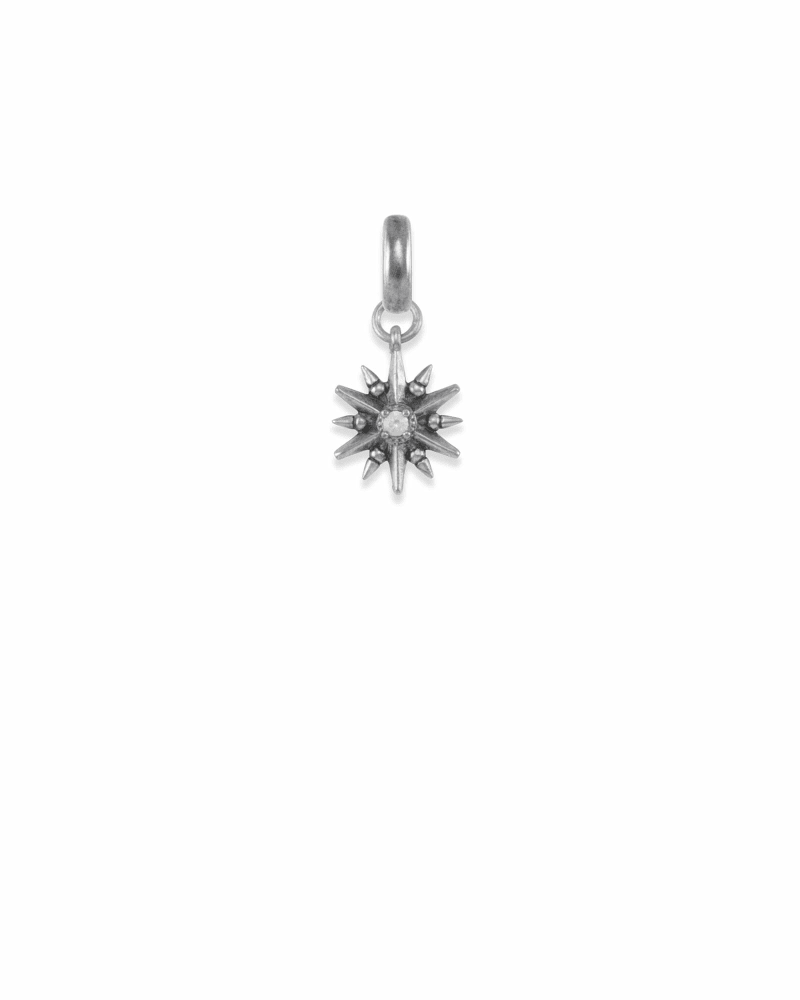 Star Charm in Vintage Silver image number 0