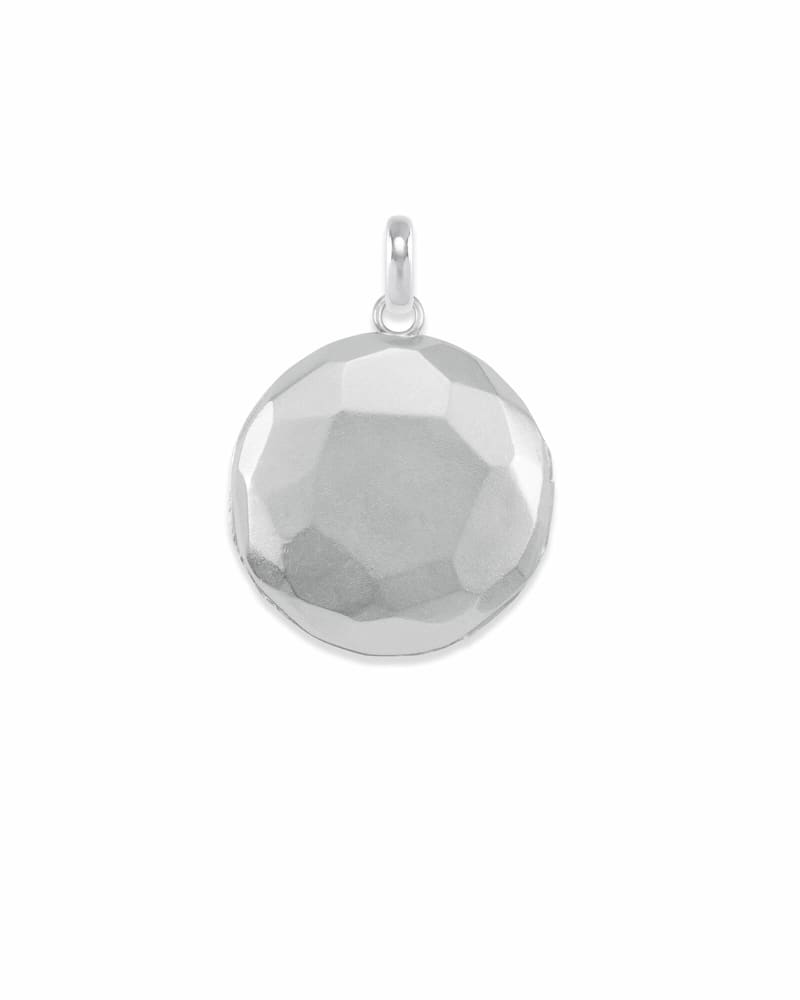 Large Locket Charm in Silver image number 3