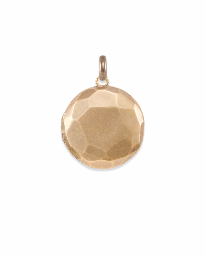 Large Locket Charm in Vintage Gold image number 0