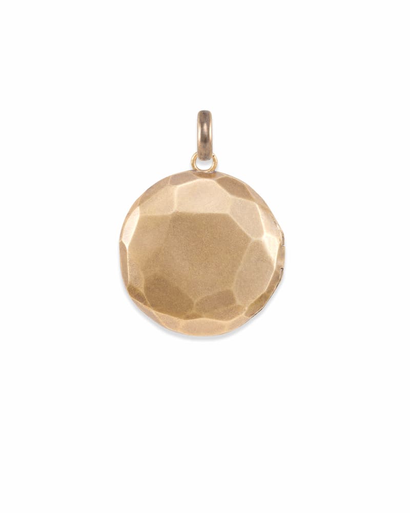Large Locket Charm in Vintage Gold image number 3