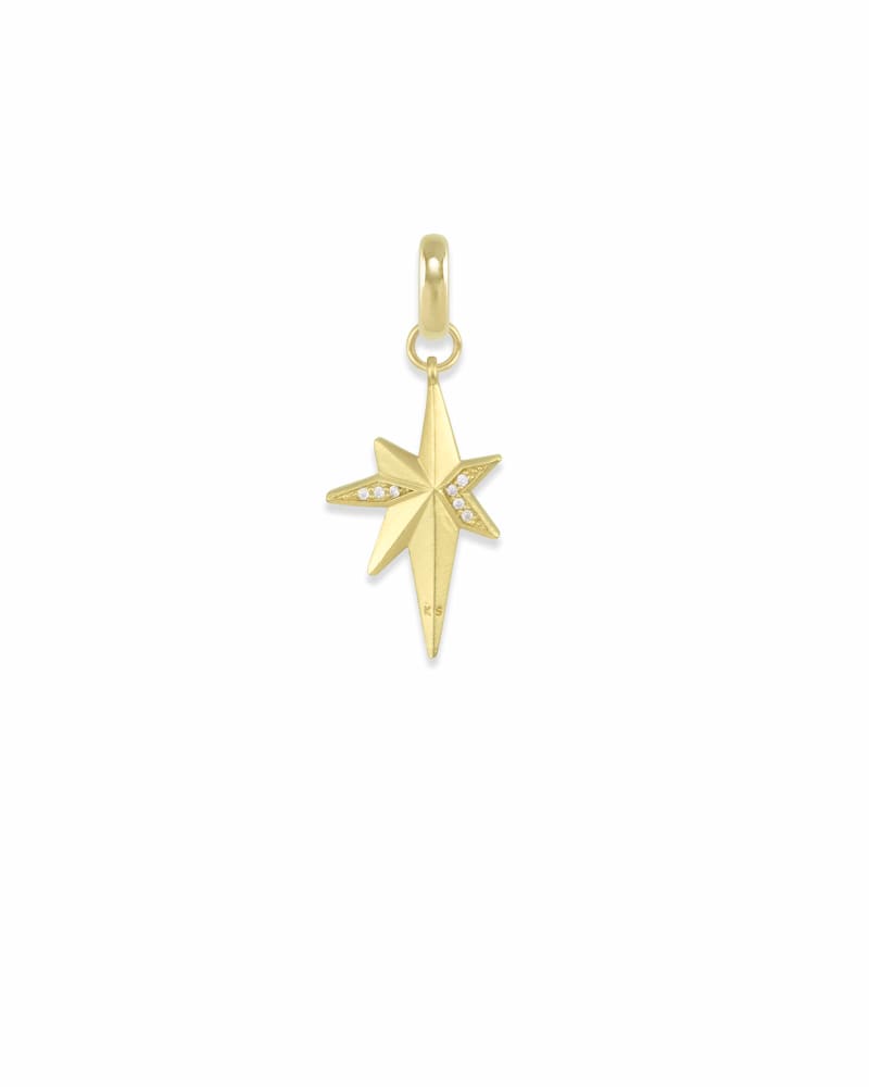 North Star Charm in Gold image number 3