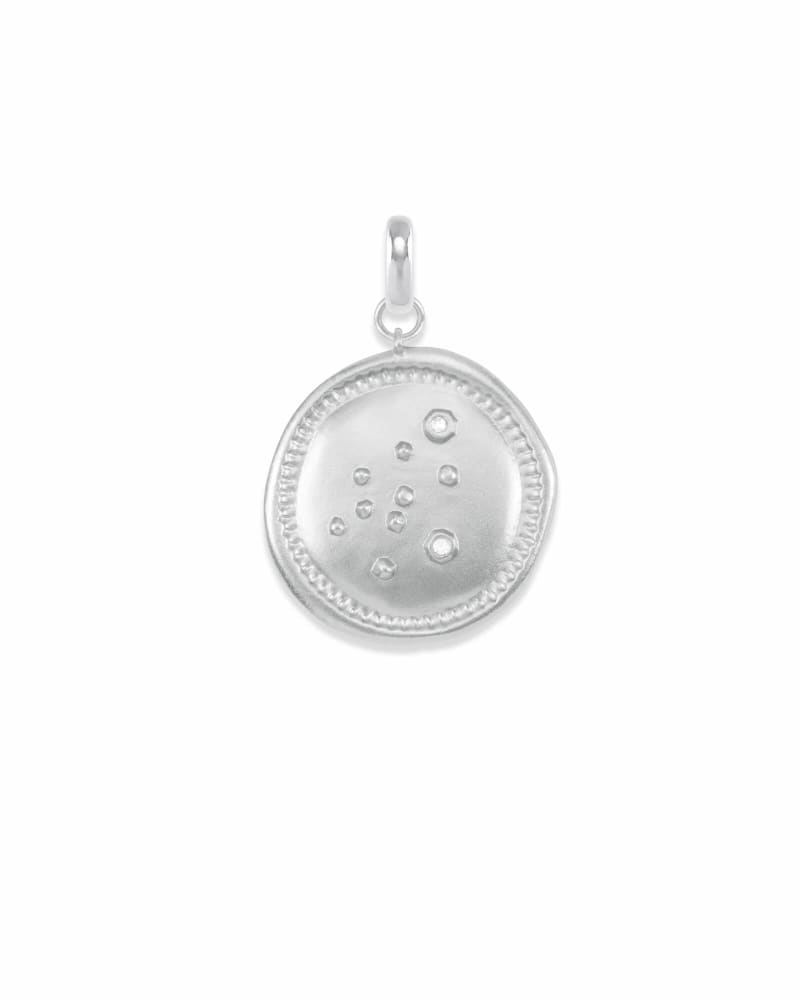 Aquarius Charm Coin in Silver | Kendra Scott