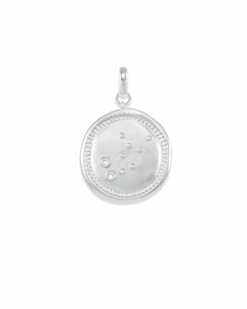 Virgo Coin Charm in Silver image number 0