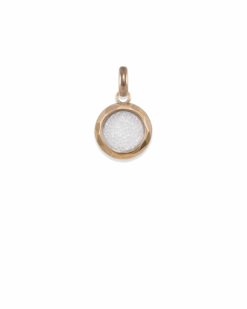 Floating Crystals Charm in Vintage Gold image number 0