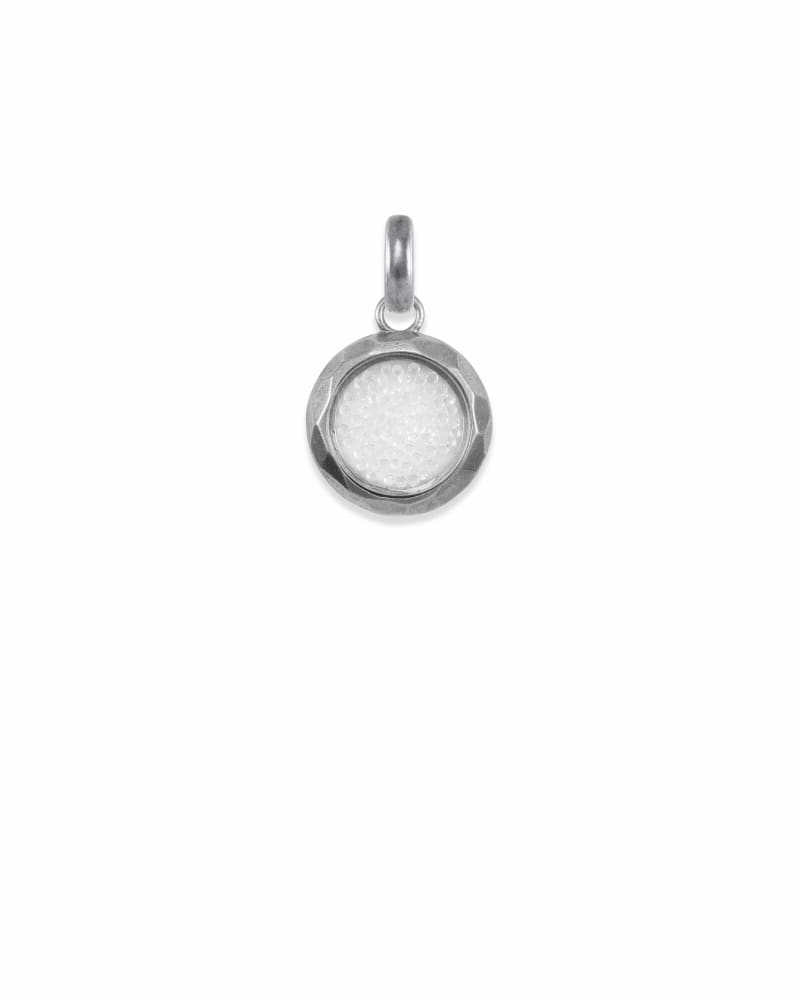 Floating Crystals Charm in Vintage Silver image number 2