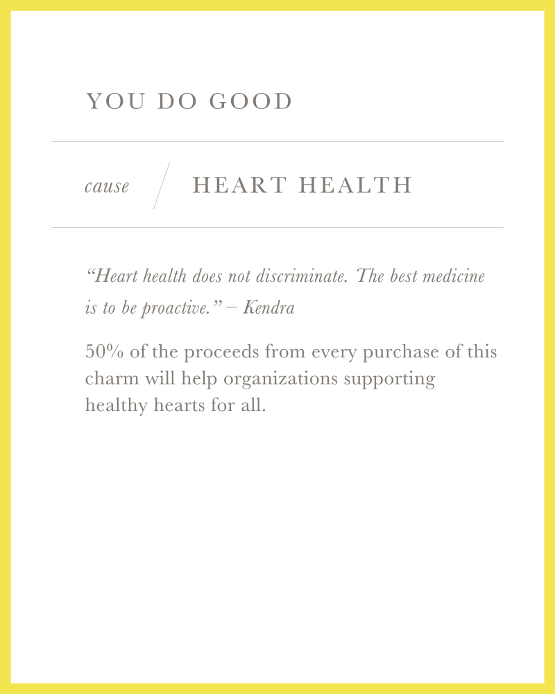 Heart Charm in Rose Gold image number 2