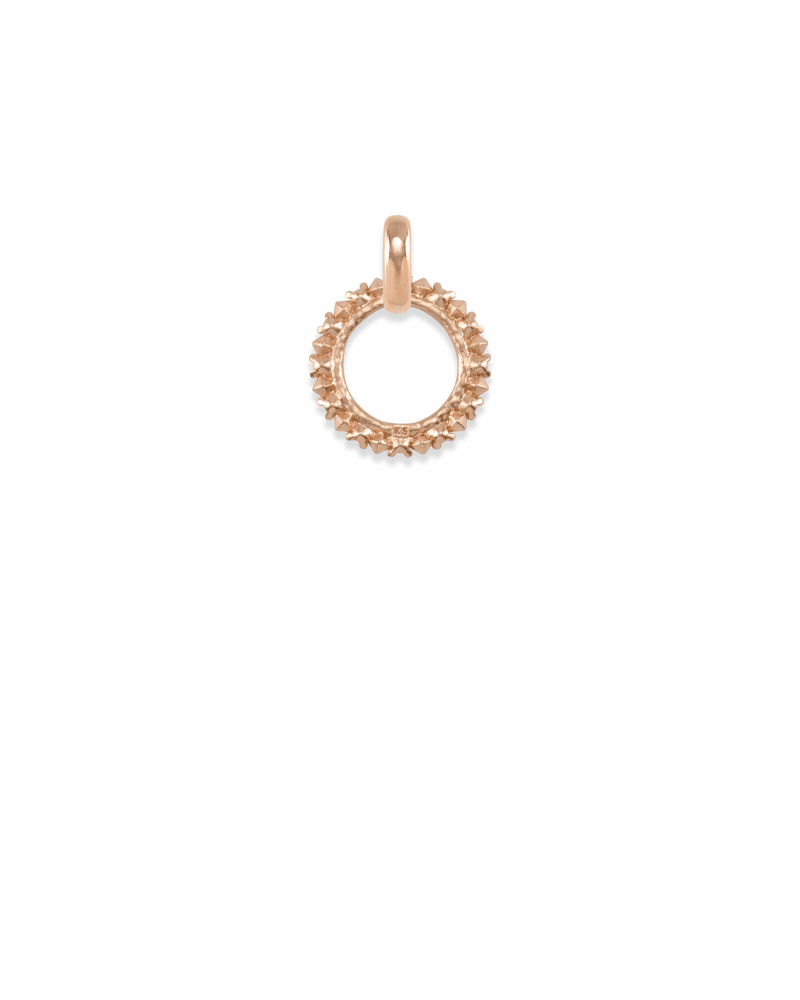 CZ Charm Pendant in Rose Gold image number 2