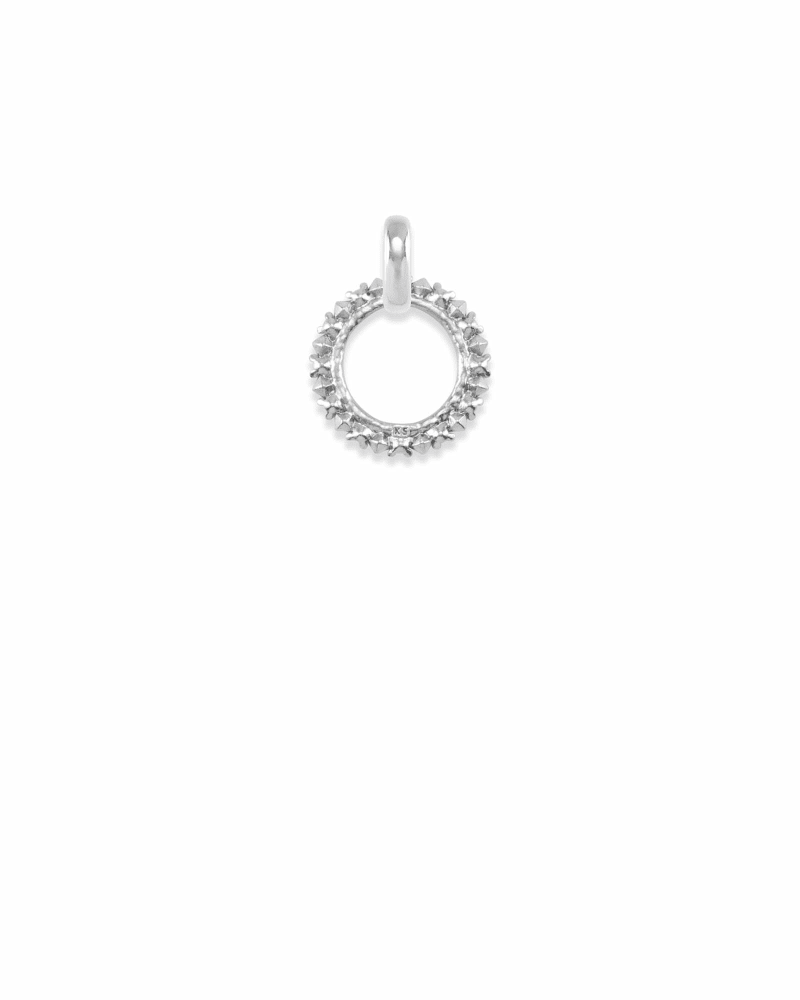 CZ Charm Pendant in Silver image number 2