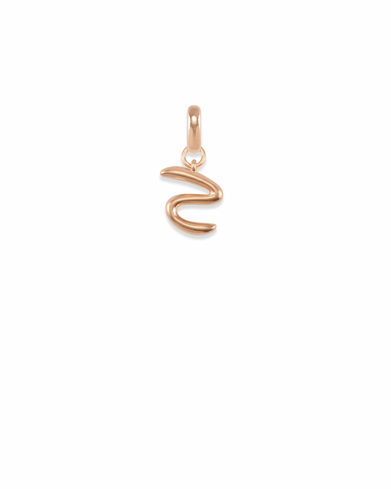 Letter S Charm In Rose Gold Kendra Scott
