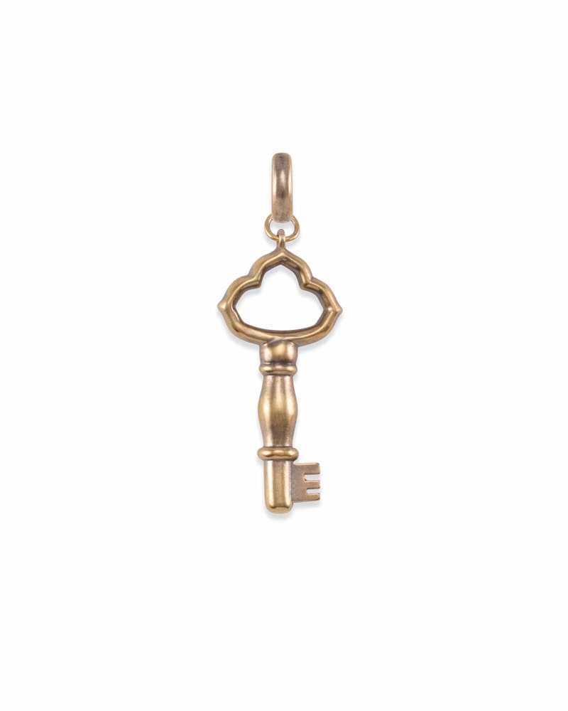 Key Charm in Vintage Gold image number 0