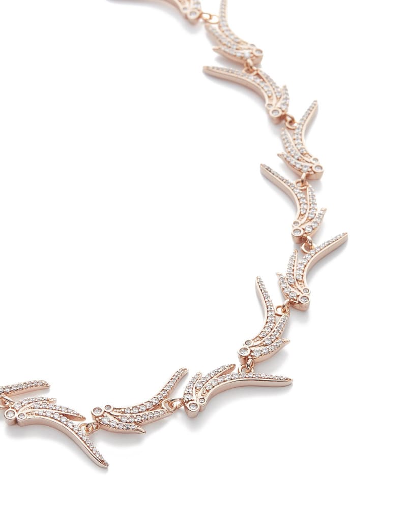 Cleo Collar Necklace in Rose Gold image number 2