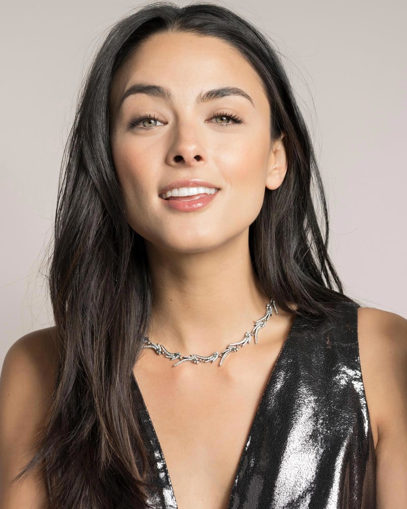 Cleo Collar Necklace in Rose Gold image number 1