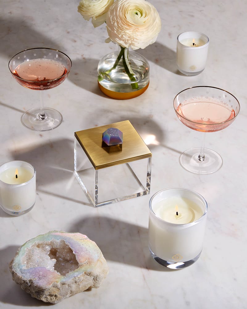 Square Acrylic Box in Rose Gold Drusy image number 2