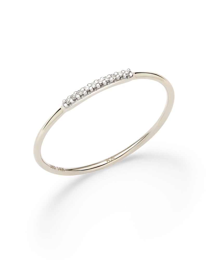 Mila Band Ring in White Diamond image number 2