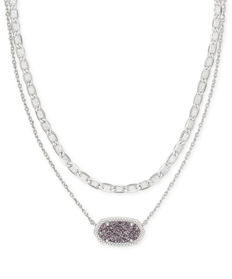 Elisa Silver Multi Strand Necklace In Platinum Drusy Kendra Scott - Kendra Scott Elisa Silver Pendant Necklace In Platinum Drusy Elisa Silver Multi Strand Necklace In Platinum Drusy Kendra Scott - Kendra Scott Elisa Silver Pendant Necklace In Platinum Drusy