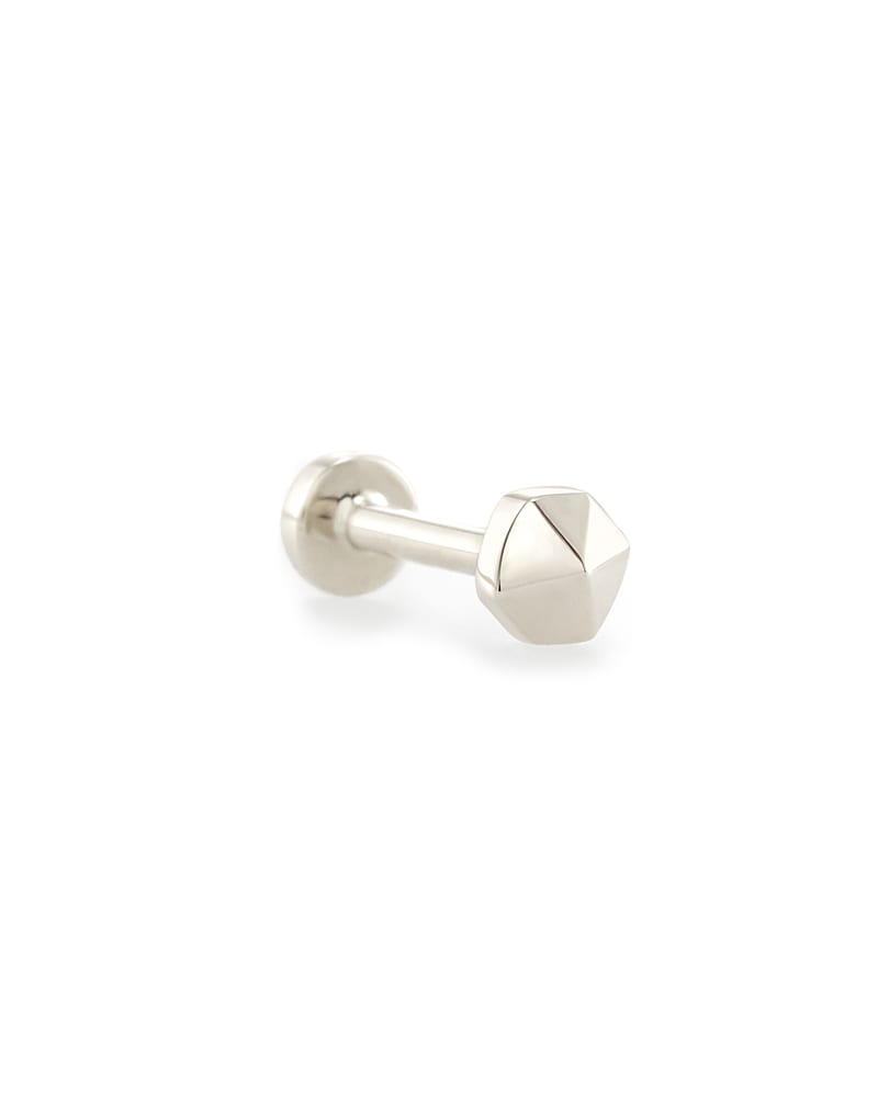 Payson Mini Stud Earring in 14K White Gold image number 0