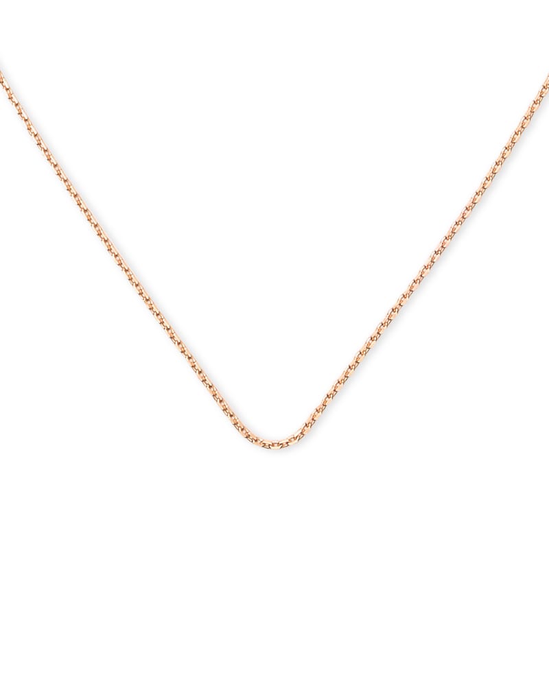 18 rose gold chain