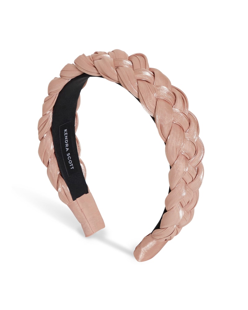 Braided Headband in Blush Pink image number 2