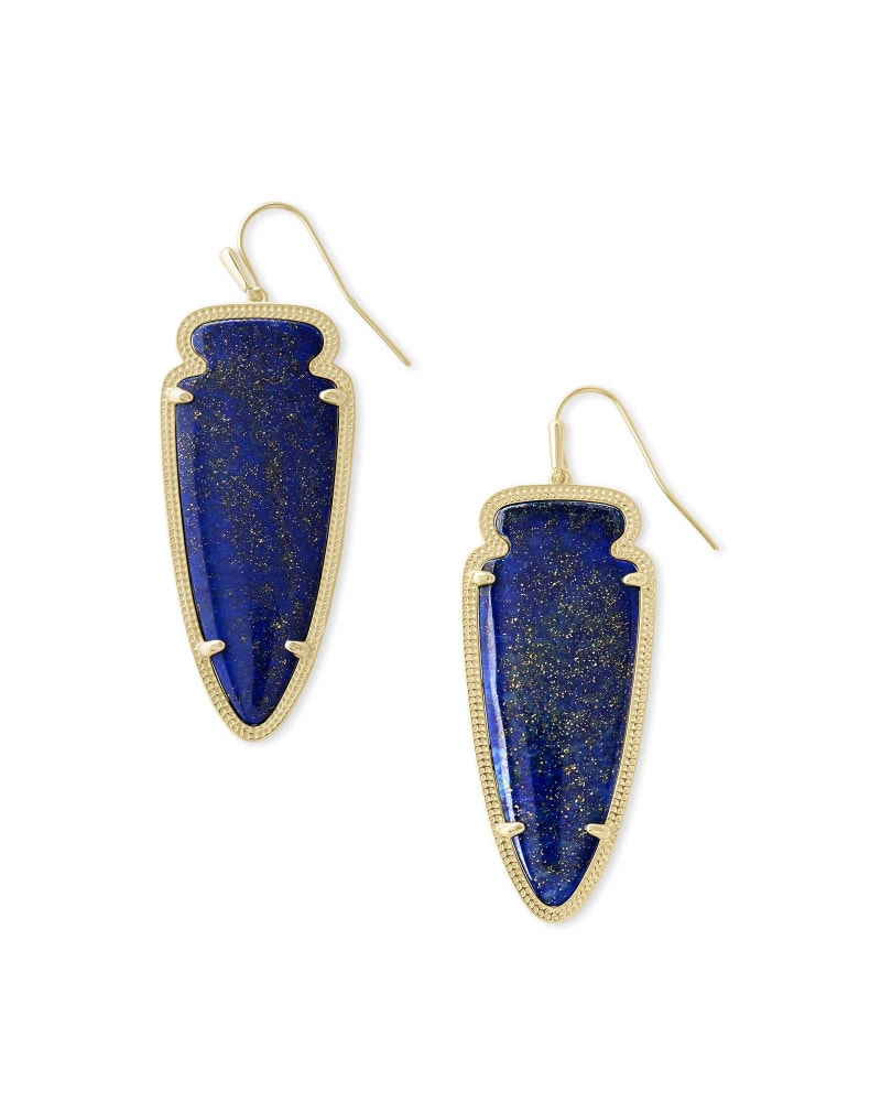 Skylar Arrowhead Statement Earrings in Lapis | Kendra Scott