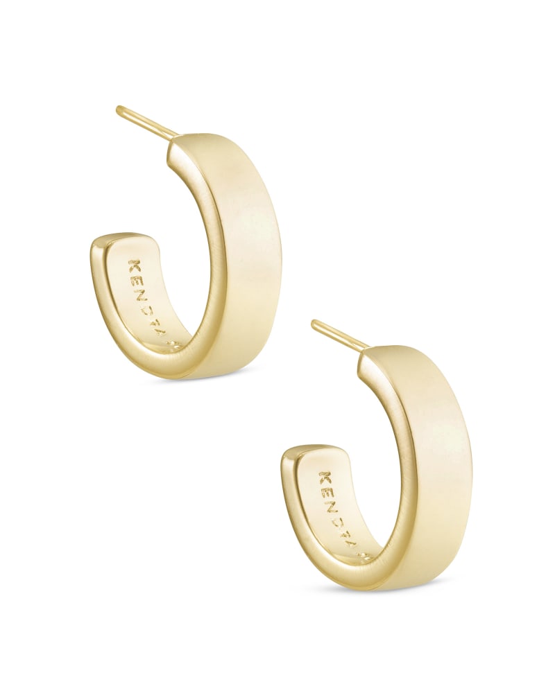 Ciarla Huggie Earrings & Ear Cuff Set in Gold Kendra Scott