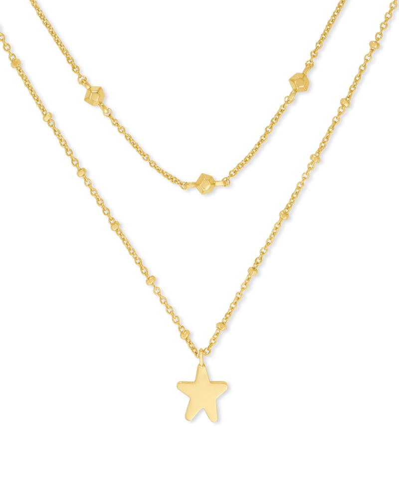 Jae Star Multi Strand Necklace in Gold image number 0