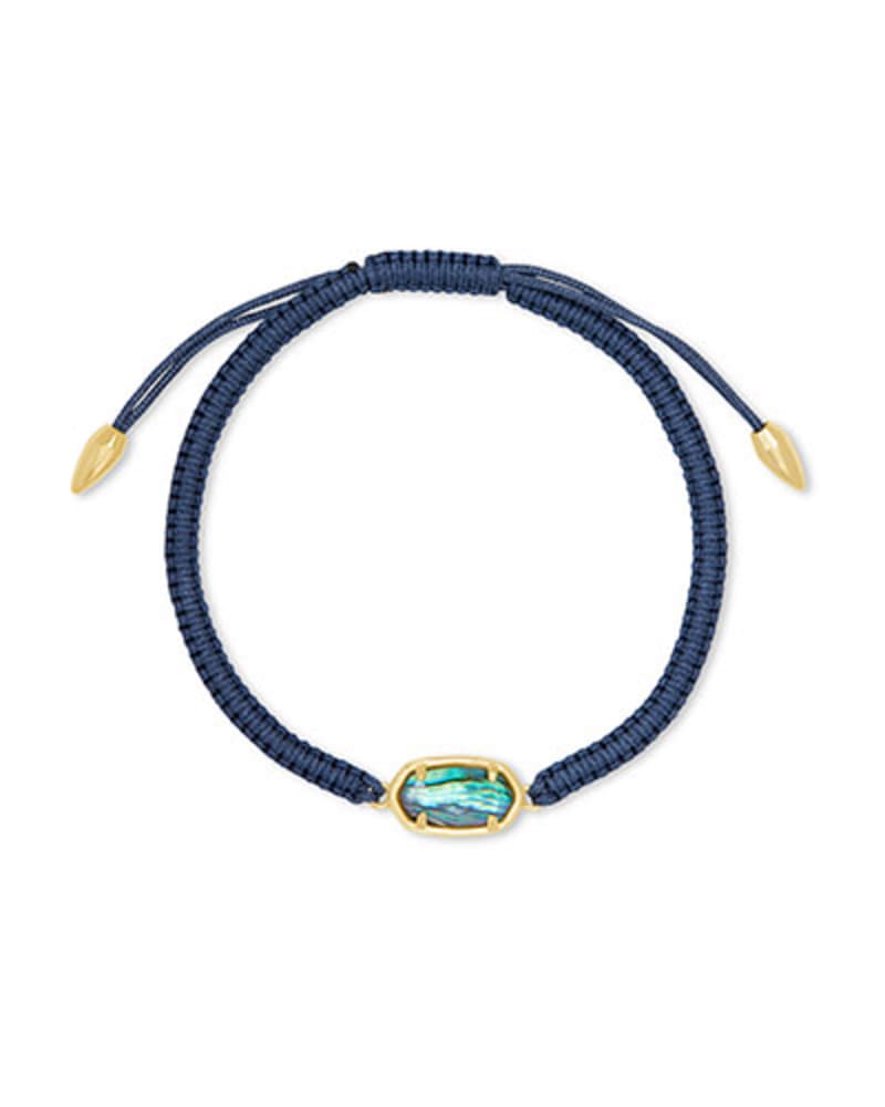 Grayson Navy Friendship Bracelet in Abalone Shell image number 0