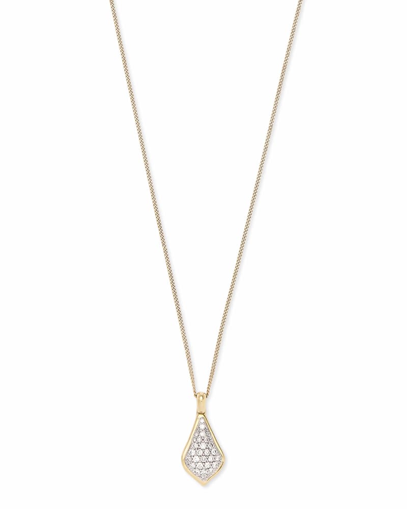 Lela Pendant Necklace in Pave Diamond and 14k Yellow Gold image number 4