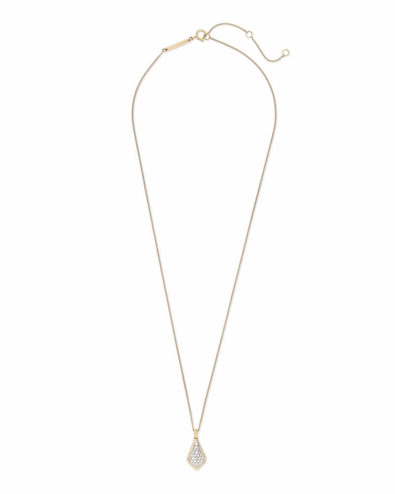 Lela Pendant Necklace in Pave Diamond and 14k Yellow Gold image number 2