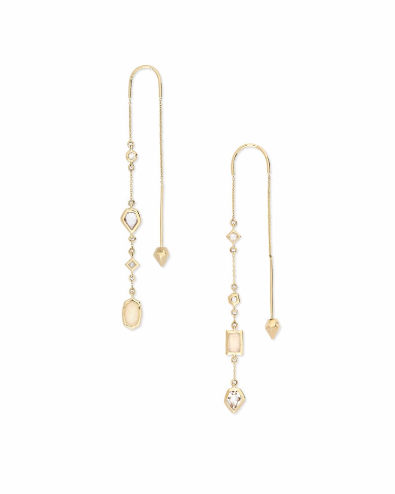 Yves 14k Yellow Gold Threader Earrings 