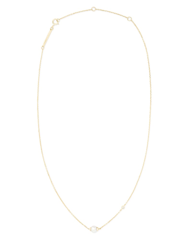 Cathleen 14k Gold Small Pendant Necklace image number 1
