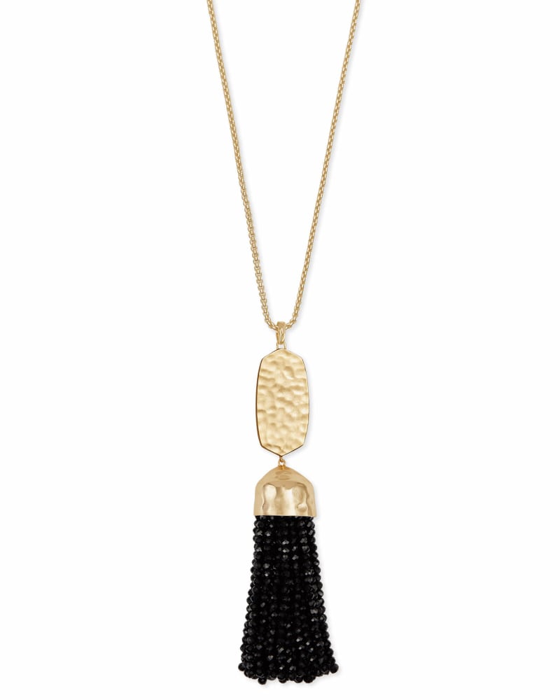 Monroe Long Pendant Necklace in Gold image number 0