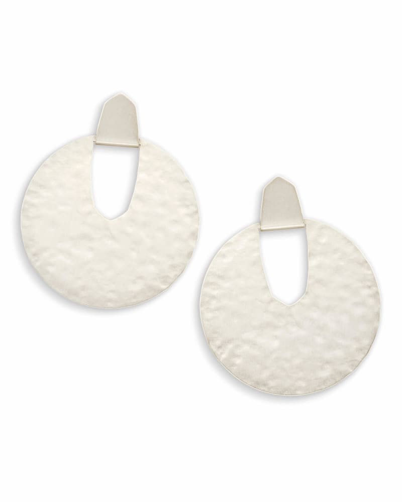 Diane Statement Earrings in Bright Silver image number 0