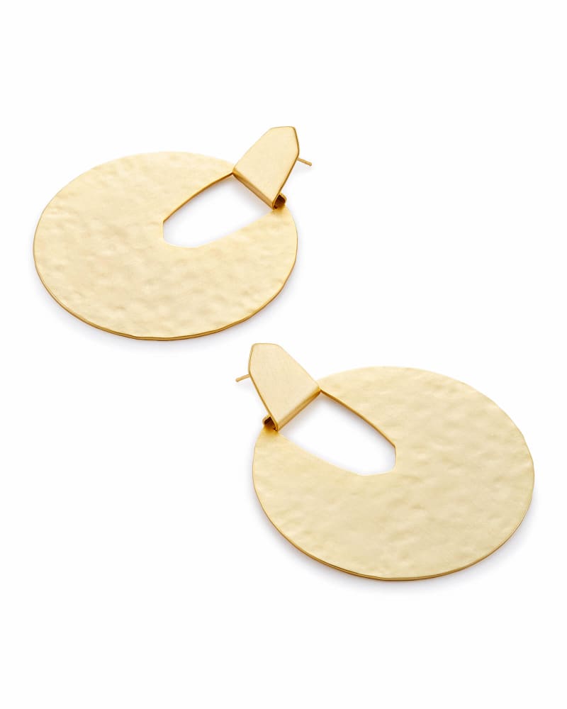Diane Statement Earrings in Gold image number 2