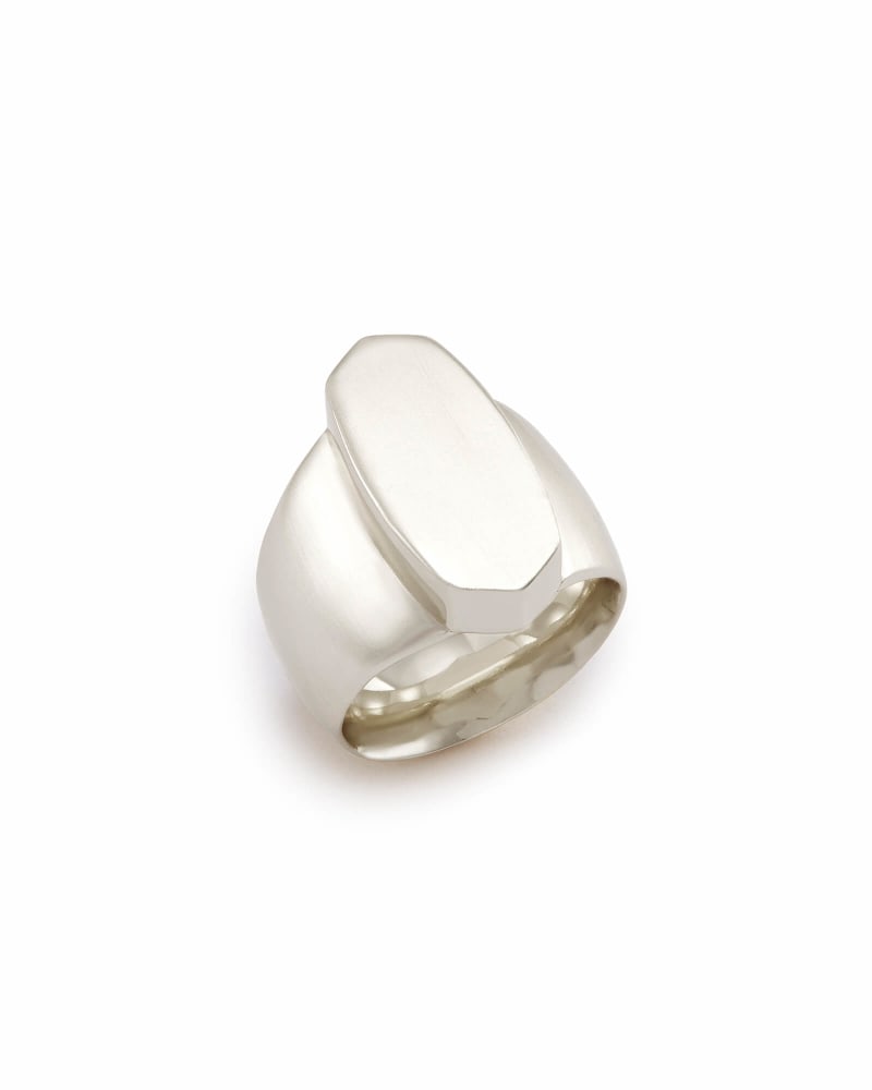 Reagan Cocktail Ring in Bright Silver image number 1
