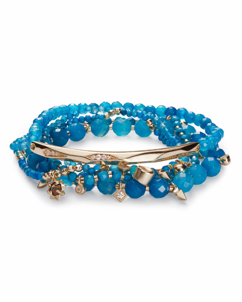 Supak Beaded Bracelet Set in Gold image number 0