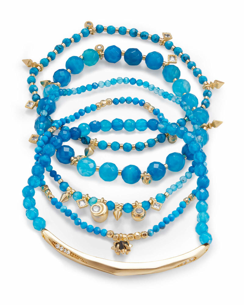 Supak Beaded Bracelet Set in Gold image number 2