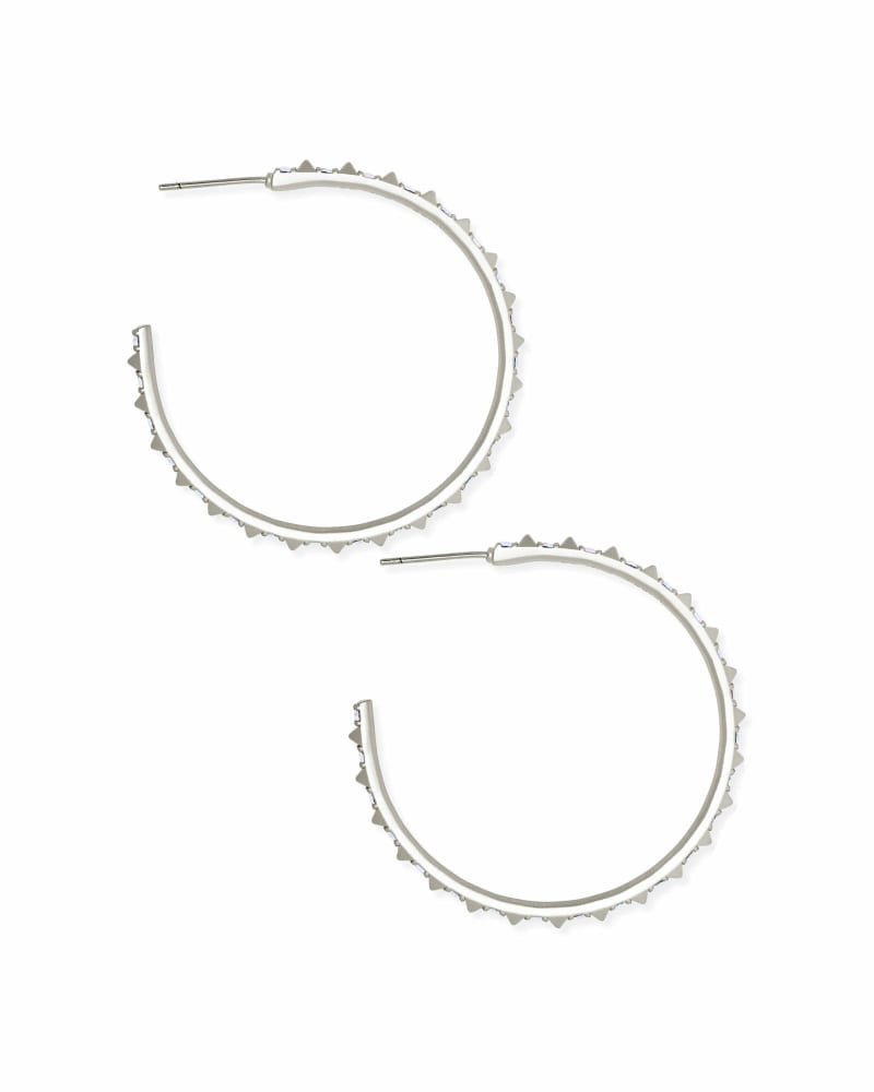 Veronica Hoop Earrings in Silver image number 2