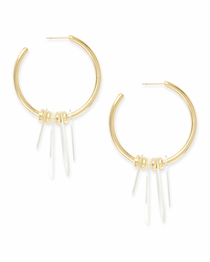 Gaby Statement Earrings in Gold image number 3