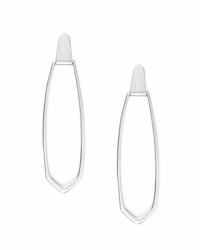 Patterson Hoop Earrings in Bright Silver image number 0