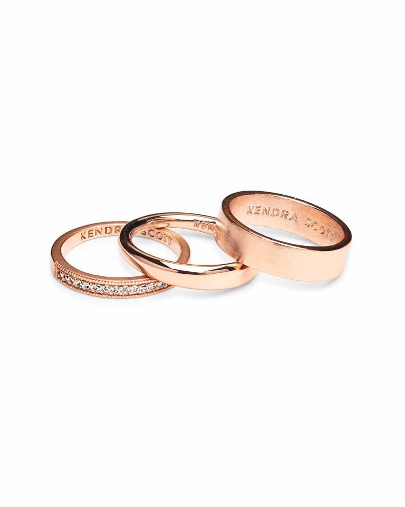 midi ring set gold