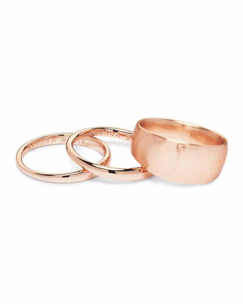 Terra Ring Set in Rose Gold image number 0