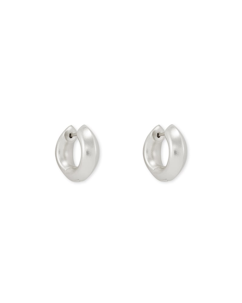 Mikki Huggie Earrings in Silver image number 2